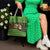 Jamaica Christmas Tote Bag with Rasta Santa Snowman Gingerbread Drummer Palm Trees and Green Yellow Knit Pattern Design - Wonder Print Shop