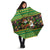 Jamaica Christmas Umbrella with Rasta Santa Snowman Gingerbread Drummer Palm Trees and Green Yellow Knit Pattern Design - Wonder Print Shop