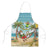 Jamaica Christmas Apron with Rasta Santa Snowman Hammock Angel Palm Trees and Tropical Beach Design - Wonder Print Shop