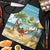 Jamaica Christmas Apron with Rasta Santa Snowman Hammock Angel Palm Trees and Tropical Beach Design - Wonder Print Shop