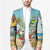 Jamaica Christmas Blazer with Rasta Santa Snowman Hammock Angel Palm Trees and Tropical Beach Design - Wonder Print Shop