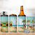 Jamaica Christmas 4 in 1 Can Cooler Tumbler with Rasta Santa Snowman Hammock Angel Palm Trees and Tropical Beach Design - Wonder Print Shop