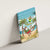 Jamaica Christmas Canvas Wall Art with Rasta Santa Snowman Hammock Angel Palm Trees and Tropical Beach Design - Wonder Print Shop