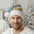 Jamaica Christmas Santa Hat with Rasta Santa Snowman Hammock Angel Palm Trees and Tropical Beach Design - Wonder Print Shop