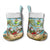 Jamaica Christmas Stocking with Rasta Santa Snowman Hammock Angel Palm Trees and Tropical Beach Design - Wonder Print Shop