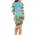 Jamaica Christmas Family Matching Long Sleeve Bodycon Dress and Hawaiian Shirt with Rasta Santa Snowman Hammock Angel Palm Trees and Tropical Beach Design - Wonder Print Shop