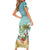 Jamaica Christmas Family Matching Short Sleeve Bodycon Dress and Hawaiian Shirt with Rasta Santa Snowman Hammock Angel Palm Trees and Tropical Beach Design - Wonder Print Shop