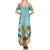 Jamaica Christmas Family Matching Summer Maxi Dress and Hawaiian Shirt with Rasta Santa Snowman Hammock Angel Palm Trees and Tropical Beach Design - Wonder Print Shop