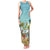 Jamaica Christmas Family Matching Tank Maxi Dress and Hawaiian Shirt with Rasta Santa Snowman Hammock Angel Palm Trees and Tropical Beach Design - Wonder Print Shop