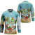 Jamaica Christmas Hockey Jersey with Rasta Santa Snowman Hammock Angel Palm Trees and Tropical Beach Design - Wonder Print Shop