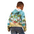 Jamaica Christmas Kid Hoodie with Rasta Santa Snowman Hammock Angel Palm Trees and Tropical Beach Design - Wonder Print Shop