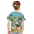 Jamaica Christmas Kid T Shirt with Rasta Santa Snowman Hammock Angel Palm Trees and Tropical Beach Design - Wonder Print Shop