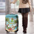 Jamaica Christmas Luggage Cover with Rasta Santa Snowman Hammock Angel Palm Trees and Tropical Beach Design - Wonder Print Shop