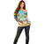 Jamaica Christmas Off Shoulder Sweater with Rasta Santa Snowman Hammock Angel Palm Trees and Tropical Beach Design - Wonder Print Shop