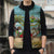 Jamaica Christmas Sleeveless Puffer Jacket with Rasta Santa Snowman Hammock Angel Palm Trees and Tropical Beach Design - Wonder Print Shop