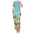 Jamaica Christmas Tank Maxi Dress with Rasta Santa Snowman Hammock Angel Palm Trees and Tropical Beach Design - Wonder Print Shop