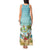 Jamaica Christmas Tank Maxi Dress with Rasta Santa Snowman Hammock Angel Palm Trees and Tropical Beach Design - Wonder Print Shop