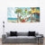 Jamaica Christmas Tapestry with Rasta Santa Snowman Hammock Angel Palm Trees and Tropical Beach Design - Wonder Print Shop