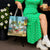 Jamaica Christmas Tote Bag with Rasta Santa Snowman Hammock Angel Palm Trees and Tropical Beach Design - Wonder Print Shop