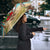 Jamaica Christmas Umbrella with Rasta Santa Snowman Hammock Angel Palm Trees and Tropical Beach Design - Wonder Print Shop