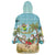 Jamaica Christmas Wearable Blanket Hoodie with Rasta Santa Snowman Hammock Angel Palm Trees and Tropical Beach Design - Wonder Print Shop