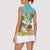 Jamaica Christmas Women Sleeveless Polo Shirt with Rasta Santa Snowman Hammock Angel Palm Trees and Tropical Beach Design - Wonder Print Shop