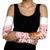 Canada Christmas Arm Sleeves with Beaver Maple Tree Ice Wine Pie and Red White Knit Pattern Design - Wonder Print Shop