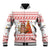 Canada Christmas Baseball Jacket with Beaver Maple Tree Ice Wine Pie and Red White Knit Pattern Design - Wonder Print Shop