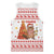 Canada Christmas Basketball Jersey with Beaver Maple Tree Ice Wine Pie and Red White Knit Pattern Design - Wonder Print Shop