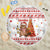 Canada Christmas Beach Blanket with Beaver Maple Tree Ice Wine Pie and Red White Knit Pattern Design - Wonder Print Shop