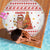 Canada Christmas Beach Blanket with Beaver Maple Tree Ice Wine Pie and Red White Knit Pattern Design - Wonder Print Shop