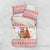 Canada Christmas Bedding Set with Beaver Maple Tree Ice Wine Pie and Red White Knit Pattern Design - Wonder Print Shop