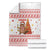 Canada Christmas Blanket with Beaver Maple Tree Ice Wine Pie and Red White Knit Pattern Design - Wonder Print Shop