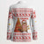 Canada Christmas Blazer with Beaver Maple Tree Ice Wine Pie and Red White Knit Pattern Design - Wonder Print Shop