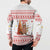 Canada Christmas Button Sweatshirt with Beaver Maple Tree Ice Wine Pie and Red White Knit Pattern Design - Wonder Print Shop