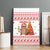Canada Christmas Canvas Wall Art with Beaver Maple Tree Ice Wine Pie and Red White Knit Pattern Design - Wonder Print Shop