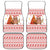 Canada Christmas Car Mats with Beaver Maple Tree Ice Wine Pie and Red White Knit Pattern Design - Wonder Print Shop