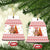 Canada Christmas Ceramic Ornament with Beaver Maple Tree Ice Wine Pie and Red White Knit Pattern Design - Wonder Print Shop