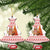 Canada Christmas Ceramic Ornament with Beaver Maple Tree Ice Wine Pie and Red White Knit Pattern Design - Wonder Print Shop