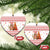 Canada Christmas Ceramic Ornament with Beaver Maple Tree Ice Wine Pie and Red White Knit Pattern Design - Wonder Print Shop