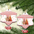 Canada Christmas Ceramic Ornament with Beaver Maple Tree Ice Wine Pie and Red White Knit Pattern Design - Wonder Print Shop