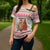 Canada Christmas Cross Shoulder Shirt with Beaver Maple Tree Ice Wine Pie and Red White Knit Pattern Design - Wonder Print Shop