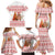 Canada Christmas Family Matching Mermaid Dress and Hawaiian Shirt with Beaver Maple Tree Ice Wine Pie and Red White Knit Pattern Design - Wonder Print Shop