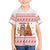 Canada Christmas Family Matching Off The Shoulder Long Sleeve Dress and Hawaiian Shirt with Beaver Maple Tree Ice Wine Pie and Red White Knit Pattern Design - Wonder Print Shop