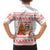 Canada Christmas Family Matching Short Sleeve Bodycon Dress and Hawaiian Shirt with Beaver Maple Tree Ice Wine Pie and Red White Knit Pattern Design - Wonder Print Shop