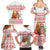 Canada Christmas Family Matching Summer Maxi Dress and Hawaiian Shirt with Beaver Maple Tree Ice Wine Pie and Red White Knit Pattern Design - Wonder Print Shop