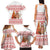 Canada Christmas Family Matching Tank Maxi Dress and Hawaiian Shirt with Beaver Maple Tree Ice Wine Pie and Red White Knit Pattern Design - Wonder Print Shop