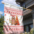 Canada Christmas Garden Flag with Beaver Maple Tree Ice Wine Pie and Red White Knit Pattern Design - Wonder Print Shop