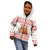 Canada Christmas Kid Hoodie with Beaver Maple Tree Ice Wine Pie and Red White Knit Pattern Design - Wonder Print Shop