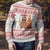 Canada Christmas Ugly Christmas Sweater with Beaver Maple Tree Ice Wine Pie and Red White Knit Pattern Design - Wonder Print Shop